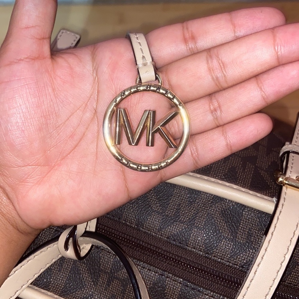 A BROWN MICHAEL KORSE TOTE PURSE - Picture 4 of 7
